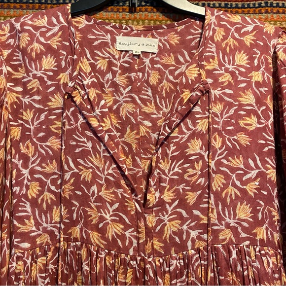 Daughters of India Women Kyra Midi Dress Sumac XL - Picture 6 of 8